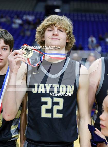 Thumbnail 3 in Benjamin vs. Jayton (UIL 1A Basketball Final Medal Ceremony) photogallery.