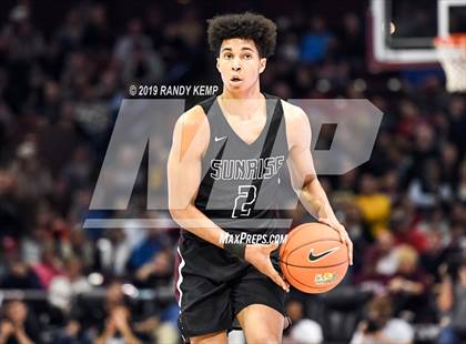 Thumbnail 1 in Memphis East vs Sunrise Christian Academy (Bass Pro Shop Tournament of Champions) photogallery.