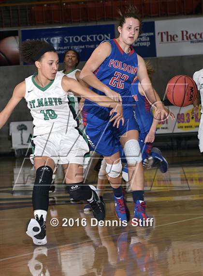 Thumbnail 3 in Folsom vs. St. Mary's (CIF SJS D1 Semifinal) photogallery.