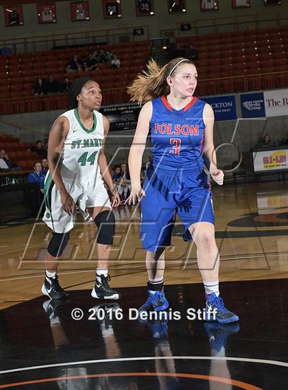 Thumbnail 1 in Folsom vs. St. Mary's (CIF SJS D1 Semifinal) photogallery.