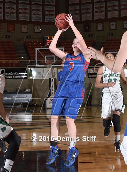 Thumbnail 1 in Folsom vs. St. Mary's (CIF SJS D1 Semifinal) photogallery.