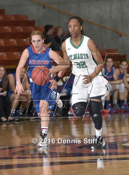 Thumbnail 2 in Folsom vs. St. Mary's (CIF SJS D1 Semifinal) photogallery.
