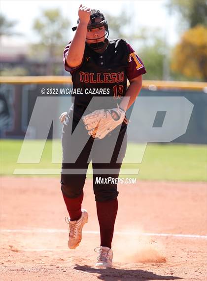 Thumbnail 3 in Chandler vs. Tolleson (Hamilton Softball Invitational) photogallery.
