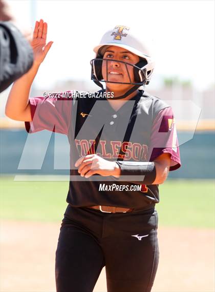 Thumbnail 2 in Chandler vs. Tolleson (Hamilton Softball Invitational) photogallery.