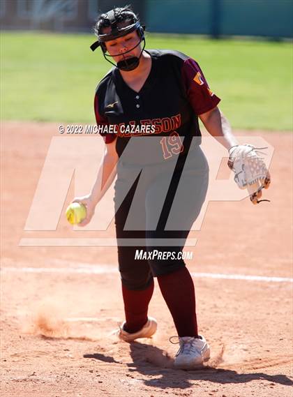 Thumbnail 3 in Chandler vs. Tolleson (Hamilton Softball Invitational) photogallery.