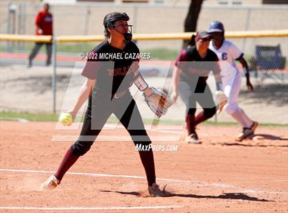 Thumbnail 2 in Chandler vs. Tolleson (Hamilton Softball Invitational) photogallery.