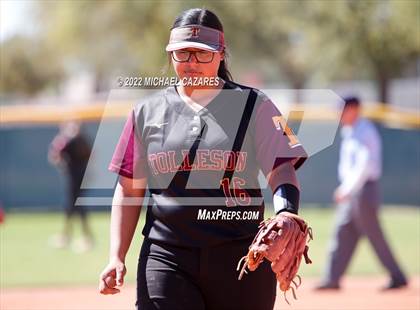 Thumbnail 2 in Chandler vs. Tolleson (Hamilton Softball Invitational) photogallery.
