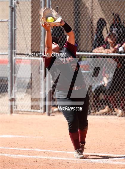 Thumbnail 3 in Chandler vs. Tolleson (Hamilton Softball Invitational) photogallery.
