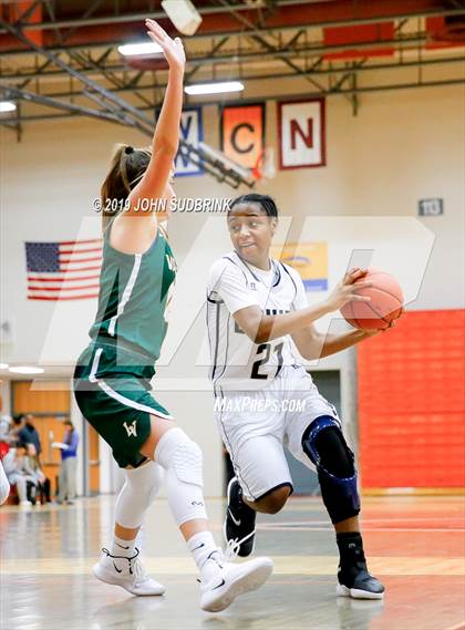 Thumbnail 2 in Western Branch vs Loudoun Valley (StatVa Girls Basketball Classic) photogallery.