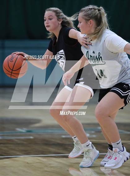 Thumbnail 3 in Fairfield Union vs Fisher Catholic (Scrimmage) photogallery.