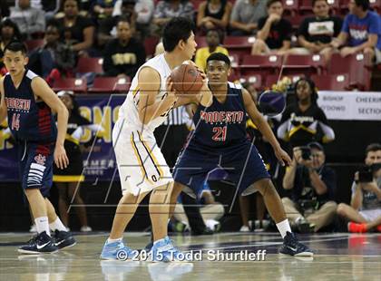 Thumbnail 3 in Modesto Christian vs. Bishop O'Dowd (CIF NorCal Regional Open Division Final) photogallery.