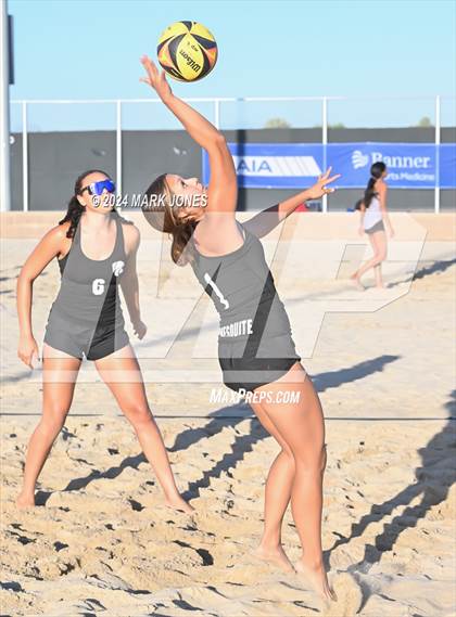 Thumbnail 2 in Seton Catholic vs. Mesquite (AIA DII Pairs Round 1 Playoff) photogallery.