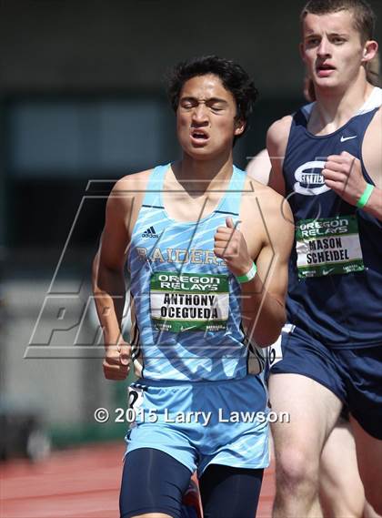 Thumbnail 1 in Oregon Relays Boys 1500 photogallery.