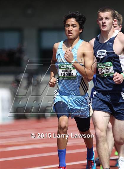 Thumbnail 2 in Oregon Relays Boys 1500 photogallery.