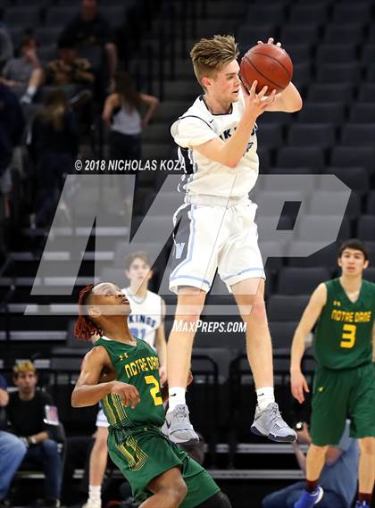 Thumbnail 1 in Notre Dame vs. Pleasant Valley (CIF State D3 Finals) photogallery.