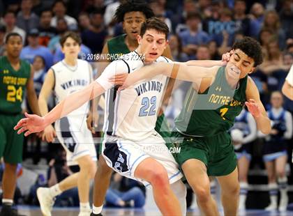 Thumbnail 1 in Notre Dame vs. Pleasant Valley (CIF State D3 Finals) photogallery.