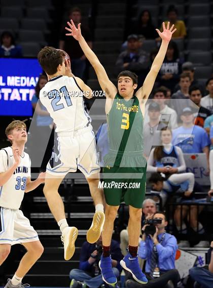 Thumbnail 2 in Notre Dame vs. Pleasant Valley (CIF State D3 Finals) photogallery.