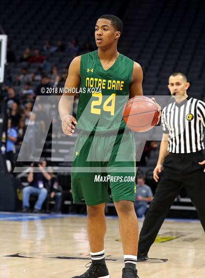 Thumbnail 3 in Notre Dame vs. Pleasant Valley (CIF State D3 Finals) photogallery.