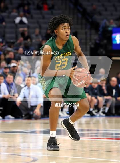 Thumbnail 2 in Notre Dame vs. Pleasant Valley (CIF State D3 Finals) photogallery.