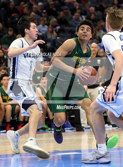 Thumbnail 3 in Notre Dame vs. Pleasant Valley (CIF State D3 Finals) photogallery.