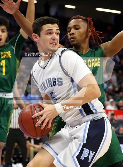 Thumbnail 2 in Notre Dame vs. Pleasant Valley (CIF State D3 Finals) photogallery.
