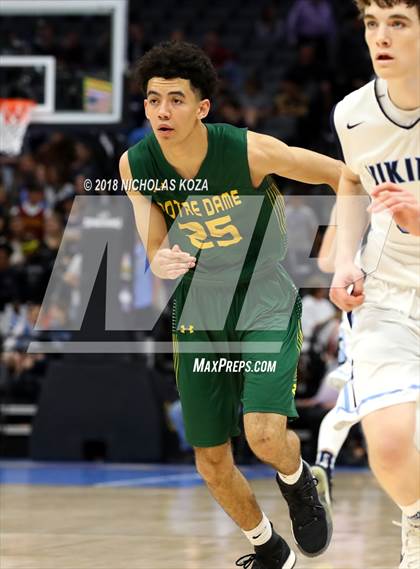 Thumbnail 2 in Notre Dame vs. Pleasant Valley (CIF State D3 Finals) photogallery.