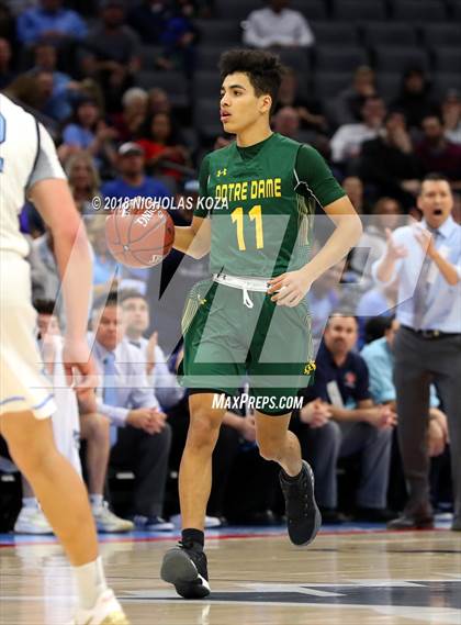 Thumbnail 2 in Notre Dame vs. Pleasant Valley (CIF State D3 Finals) photogallery.