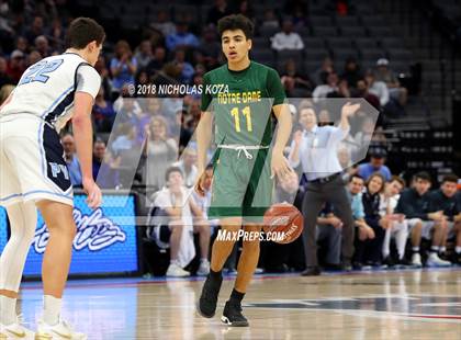 Thumbnail 3 in Notre Dame vs. Pleasant Valley (CIF State D3 Finals) photogallery.
