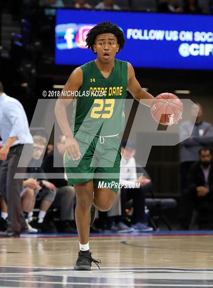 Thumbnail 2 in Notre Dame vs. Pleasant Valley (CIF State D3 Finals) photogallery.
