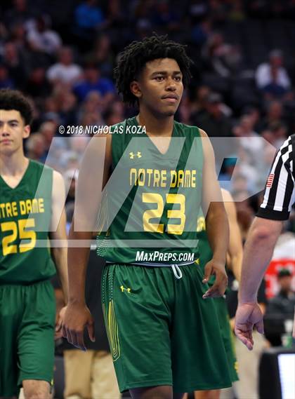 Thumbnail 3 in Notre Dame vs. Pleasant Valley (CIF State D3 Finals) photogallery.