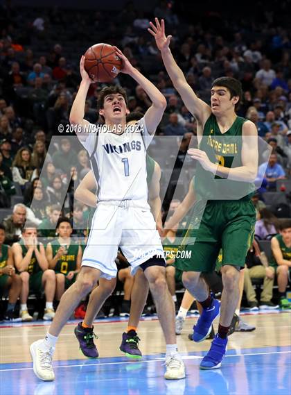 Thumbnail 3 in Notre Dame vs. Pleasant Valley (CIF State D3 Finals) photogallery.