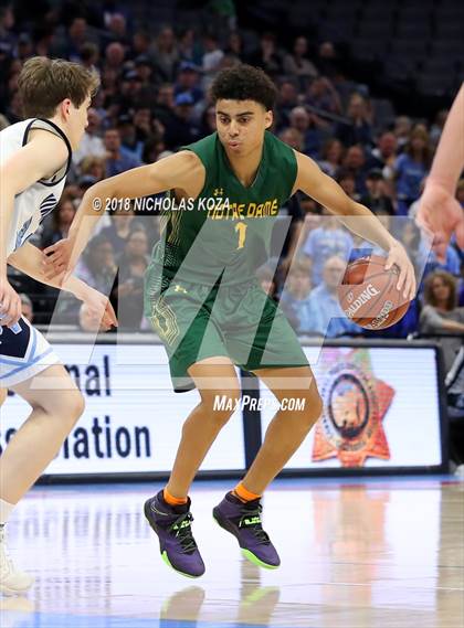 Thumbnail 3 in Notre Dame vs. Pleasant Valley (CIF State D3 Finals) photogallery.