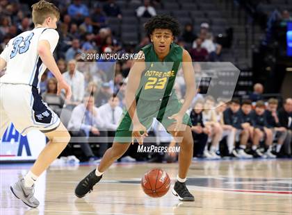 Thumbnail 3 in Notre Dame vs. Pleasant Valley (CIF State D3 Finals) photogallery.
