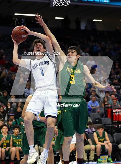 Thumbnail 1 in Notre Dame vs. Pleasant Valley (CIF State D3 Finals) photogallery.