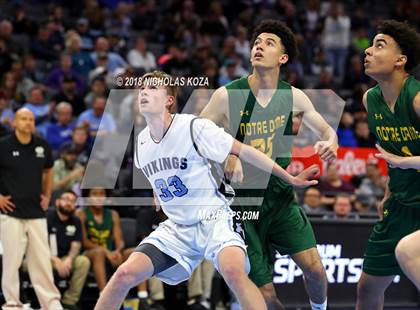 Thumbnail 2 in Notre Dame vs. Pleasant Valley (CIF State D3 Finals) photogallery.