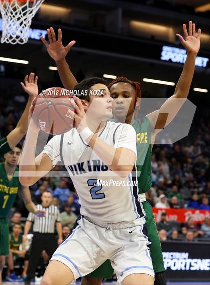 Thumbnail 1 in Notre Dame vs. Pleasant Valley (CIF State D3 Finals) photogallery.