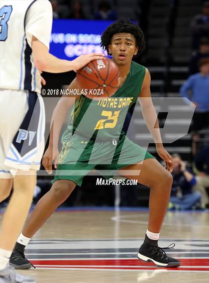Thumbnail 1 in Notre Dame vs. Pleasant Valley (CIF State D3 Finals) photogallery.