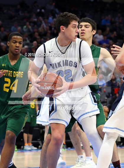 Thumbnail 3 in Notre Dame vs. Pleasant Valley (CIF State D3 Finals) photogallery.
