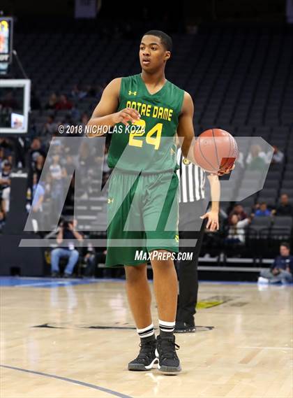 Thumbnail 1 in Notre Dame vs. Pleasant Valley (CIF State D3 Finals) photogallery.