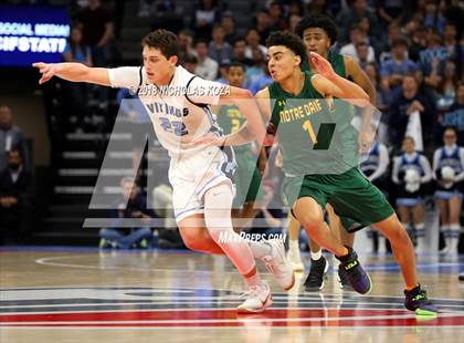 Thumbnail 1 in Notre Dame vs. Pleasant Valley (CIF State D3 Finals) photogallery.