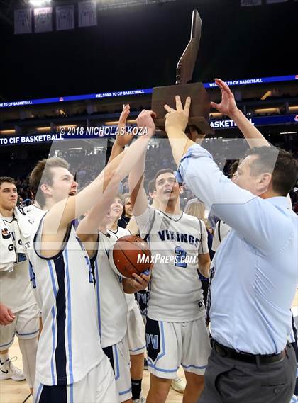 Thumbnail 1 in Notre Dame vs. Pleasant Valley (CIF State D3 Finals) photogallery.