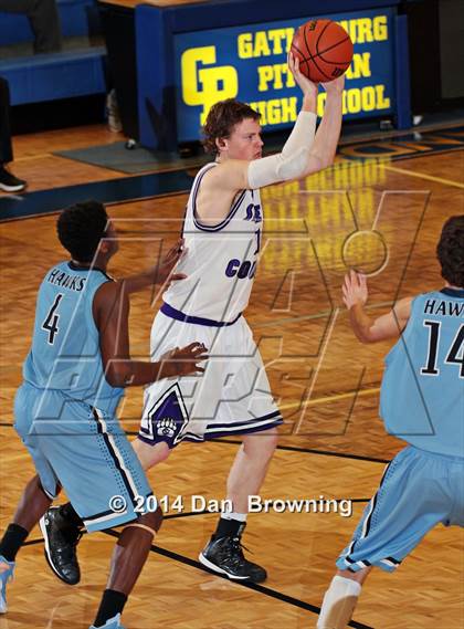 Thumbnail 2 in Sevier County vs Hardin Valley Academy  (Smoky Mountain Classic Christmas Tournament) photogallery.