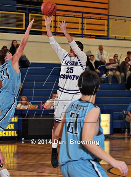 Thumbnail 3 in Sevier County vs Hardin Valley Academy  (Smoky Mountain Classic Christmas Tournament) photogallery.