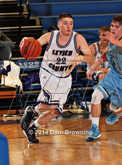 Thumbnail 3 in Sevier County vs Hardin Valley Academy  (Smoky Mountain Classic Christmas Tournament) photogallery.