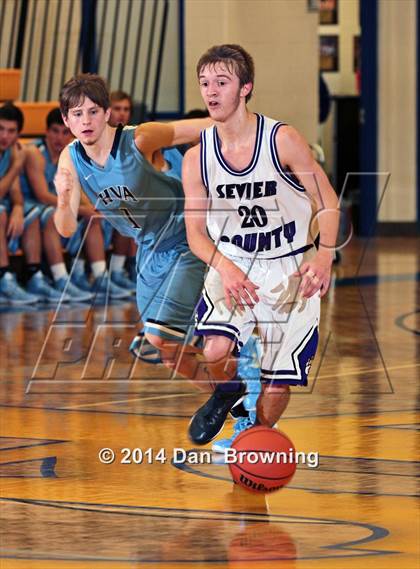 Thumbnail 2 in Sevier County vs Hardin Valley Academy  (Smoky Mountain Classic Christmas Tournament) photogallery.