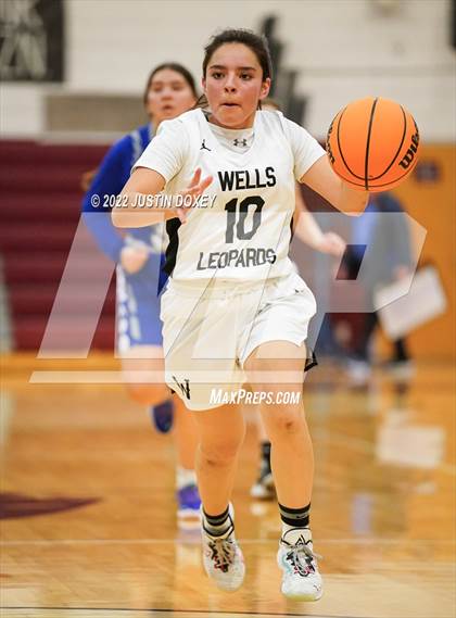 Thumbnail 2 in Wells vs. McDermitt (NIAA 1A East Girls Semifinals) photogallery.