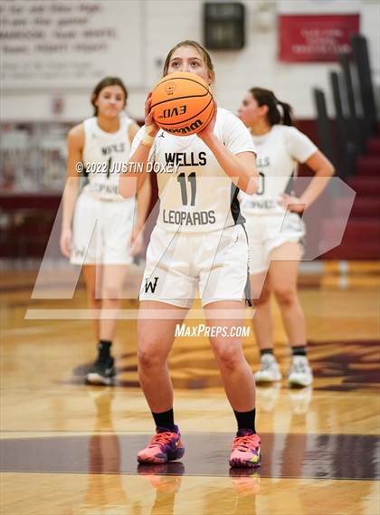 Thumbnail 2 in Wells vs. McDermitt (NIAA 1A East Girls Semifinals) photogallery.