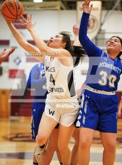 Thumbnail 3 in Wells vs. McDermitt (NIAA 1A East Girls Semifinals) photogallery.