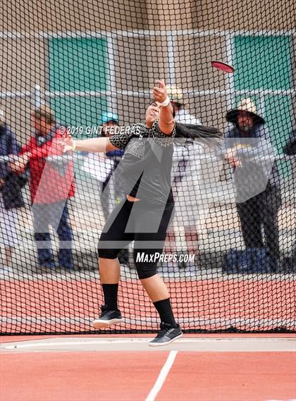 Thumbnail 3 in CIF NCS Track & Field Meet of Champions (Girls Discus Finals) photogallery.