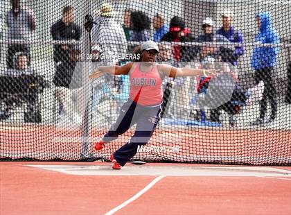 Thumbnail 3 in CIF NCS Track & Field Meet of Champions (Girls Discus Finals) photogallery.